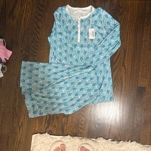 Roller rabbit blue star monkey pajamas